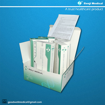Kit Pengujian COVID 19 Cepat yang Andal, 5 Paket, Sertifikasi YBTC 15 Menit