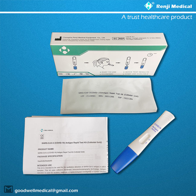 Satu Langkah Antigen Rapid Test Kit Jenis Emas Koloid Untuk COVID 19