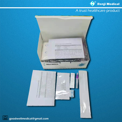 Kit Pengujian COVID 19 Kolorimetri Cepat, Kit Rumah Uji Aliran Lateral 15 menit