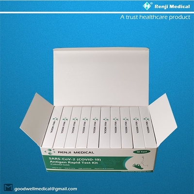 Renji Rapid SARS-COV-2(COVID 19)Antigen Rapid Test Kit (Koloid Emas)