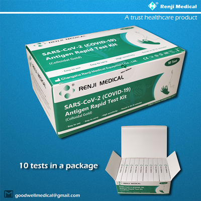 Renji Rapid SARS-COV-2(COVID 19)Antigen Rapid Test Kit (Koloid Emas)