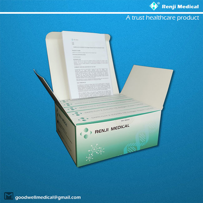 Kit Pengujian COVID 19 Kolorimetri Cepat, Kit Rumah Uji Aliran Lateral 15 menit