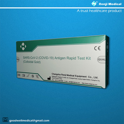 Kit Pengujian Cepat Antigen Emas Koloid, Kit Uji Nasal Swab Sars-Cov-2 Ag