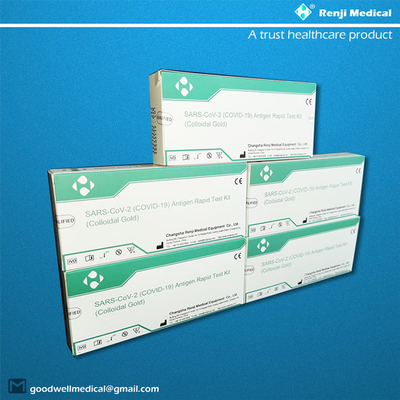 5 set / kotak Kit Pengujian Cepat Antigen, Kit Deteksi Covid 19 15 menit