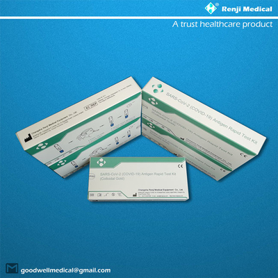 Kit Pengujian Cepat Antigen bersertifikat CE SGS, Kit Uji Covid 19 Ag Profesional