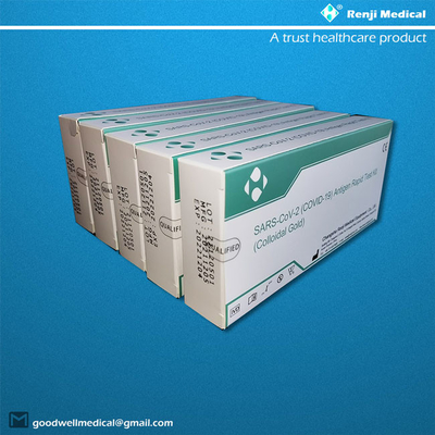 Renji Medical Home Rapid Antigen Test Kit dengan Nasal Swab Sertifikasi ISO13485