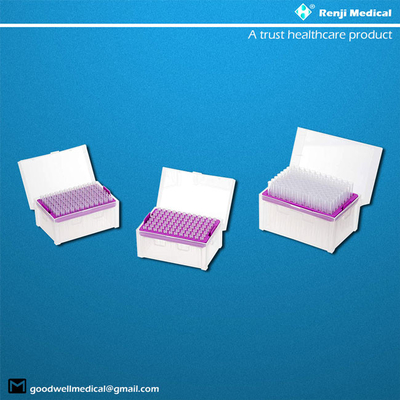 Tip Pipet Steril Renji Sertifikasi CE Bahan Polypropylene