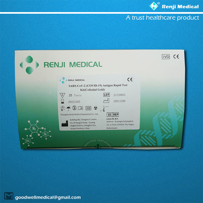 Renji antigen test kit koloid emas untuk Rumah Sakit / laboratorium