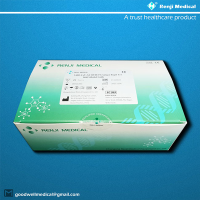 10-15 menit Kit Pengujian Cepat Antigen Spesimen Pernafasan Manusia