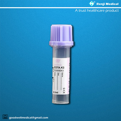 Tabung Pengumpul Darah Mikro PP 0.25ml/0.5ml untuk bayi baru lahir