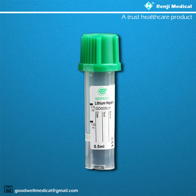 Tabung Pengumpul Darah Mikro PP 0.25ml/0.5ml untuk bayi baru lahir