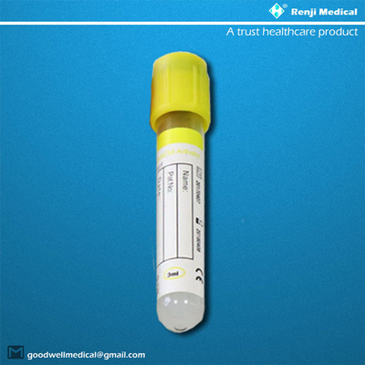 5ml 7ml Tabung Uji Darah Vakum 3 Tahun Umur Simpan Untuk Diagnostik