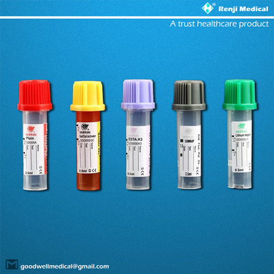 Tabung Pengumpul Darah Mikro PP 0.25ml/0.5ml untuk bayi baru lahir