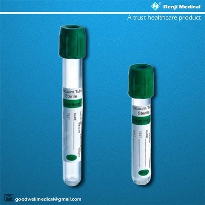 Tabung Sodium Lithium Heparin Untuk Pengambilan Darah Persetujuan MSDS