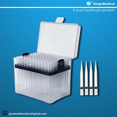 Tip Pipet Steril Renji Sertifikasi CE Bahan Polypropylene