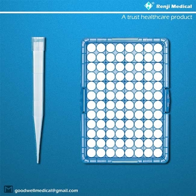 Ujung Pipet Polipropilena Pp steril bahan fleksibel untuk pengeluaran tip pemuatan yang mudah