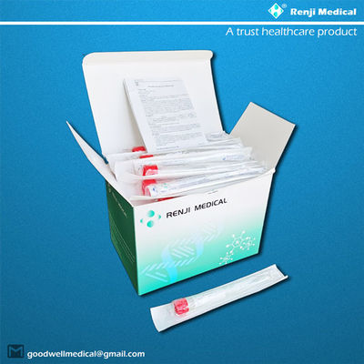 Tabung Pengumpul Sampel Virus Nasofaring sekali pakai Dengan Tutup Merah